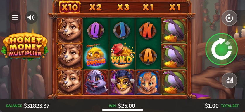 Honey Money Multiplier Slot at Las Atlantis Casino 1