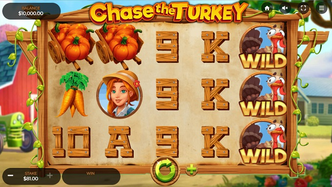 Chase The Turkey Slot at Las Atlantis Casino 1